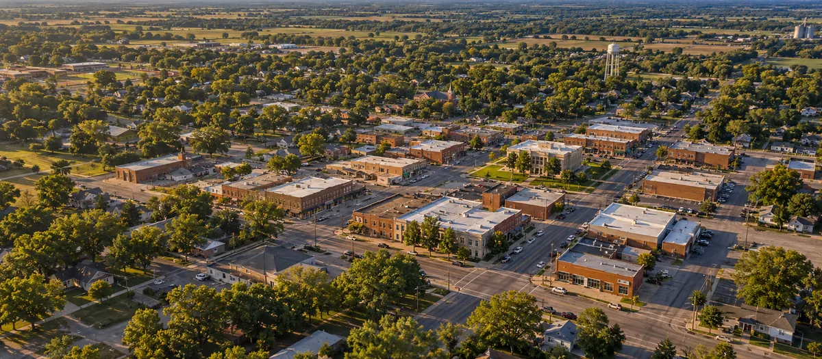 Aerial view of Seminole, OK